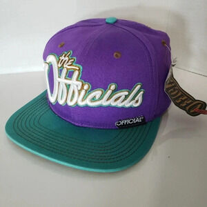NWT,The  Officials Daddy Kane,Purple/Green Flat Bill Mens Ball Cap.